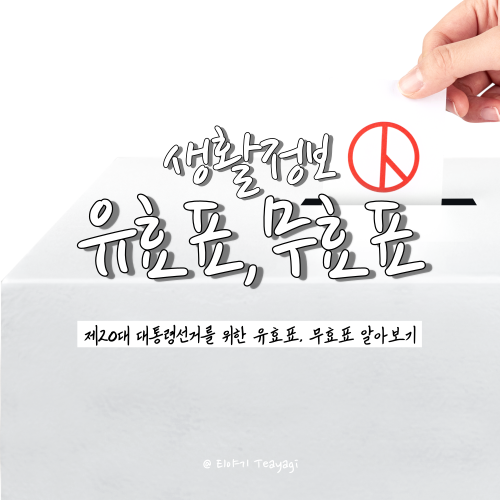  제 20대 대통령선거(투표) 유효표와 무효표의 기준 알아보기