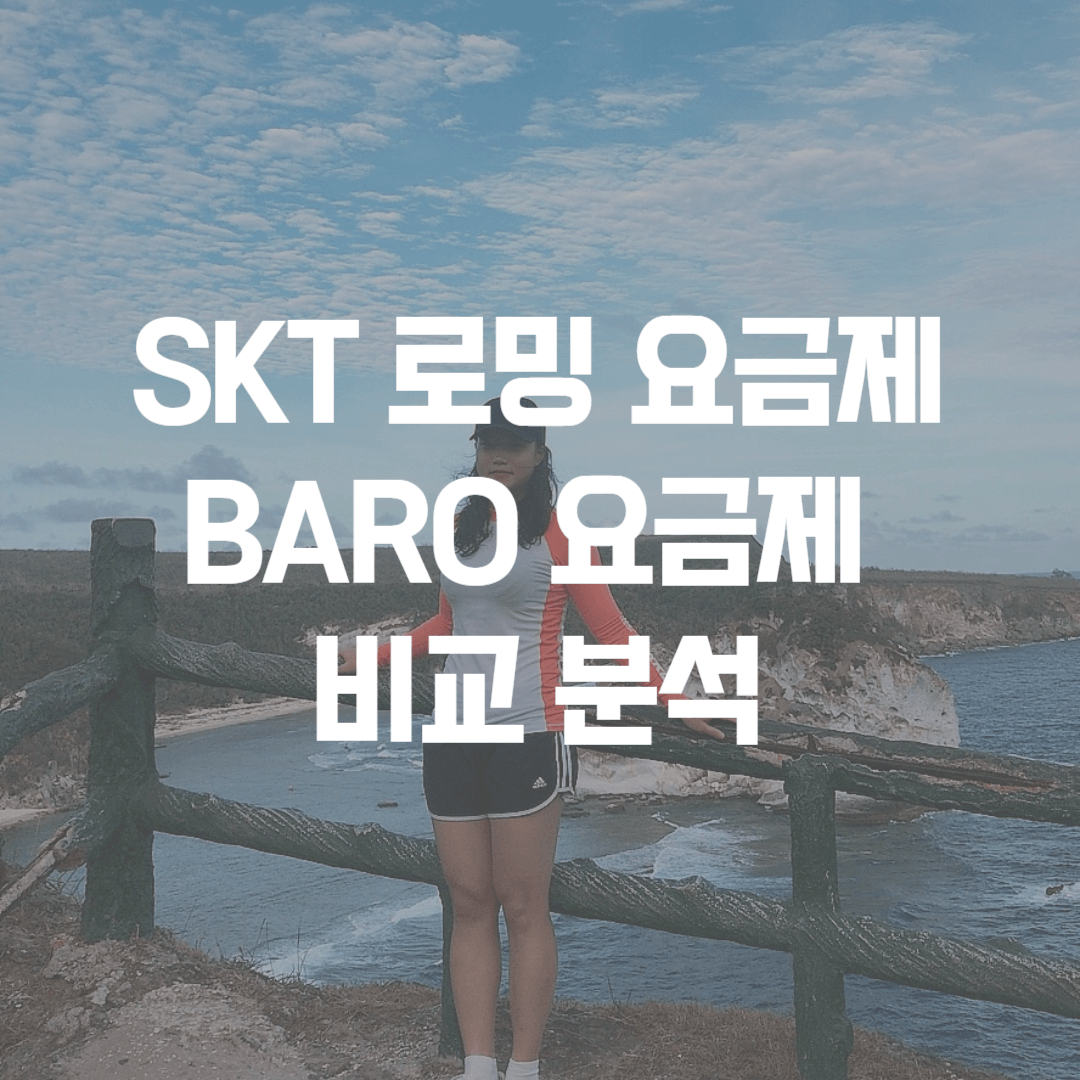 SKT 로밍 요금제 BARO 요금제 비교 분석하기