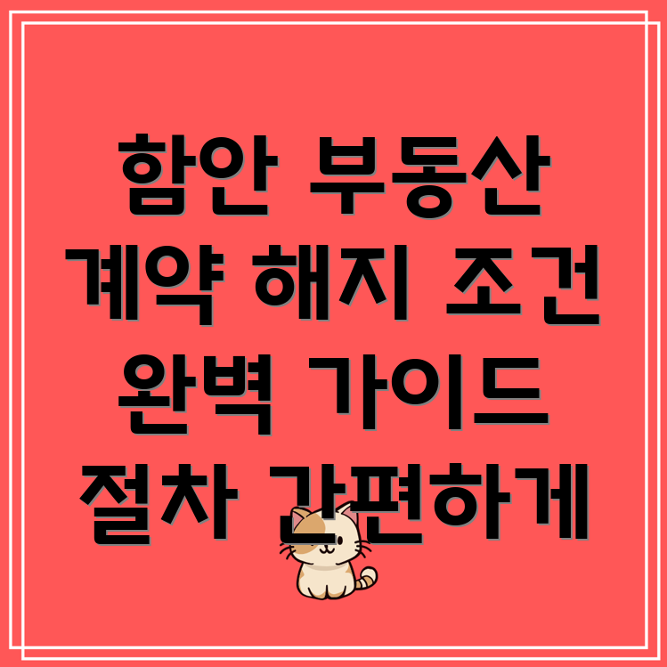 부동산 계약 해지