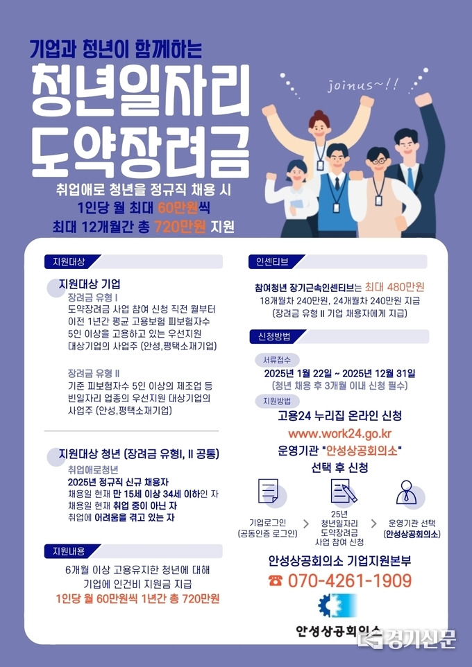 2025청년일자리 도약장려금 신청방법및지원내용과혜택