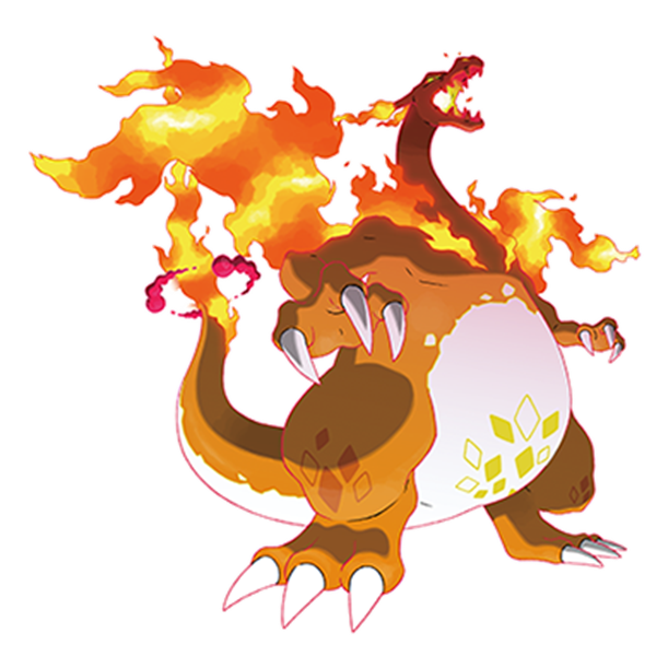  [포켓몬도감]  No. 006 리자몽(거다이맥스의 모습) Charizard #006 Gigantamax Charizard