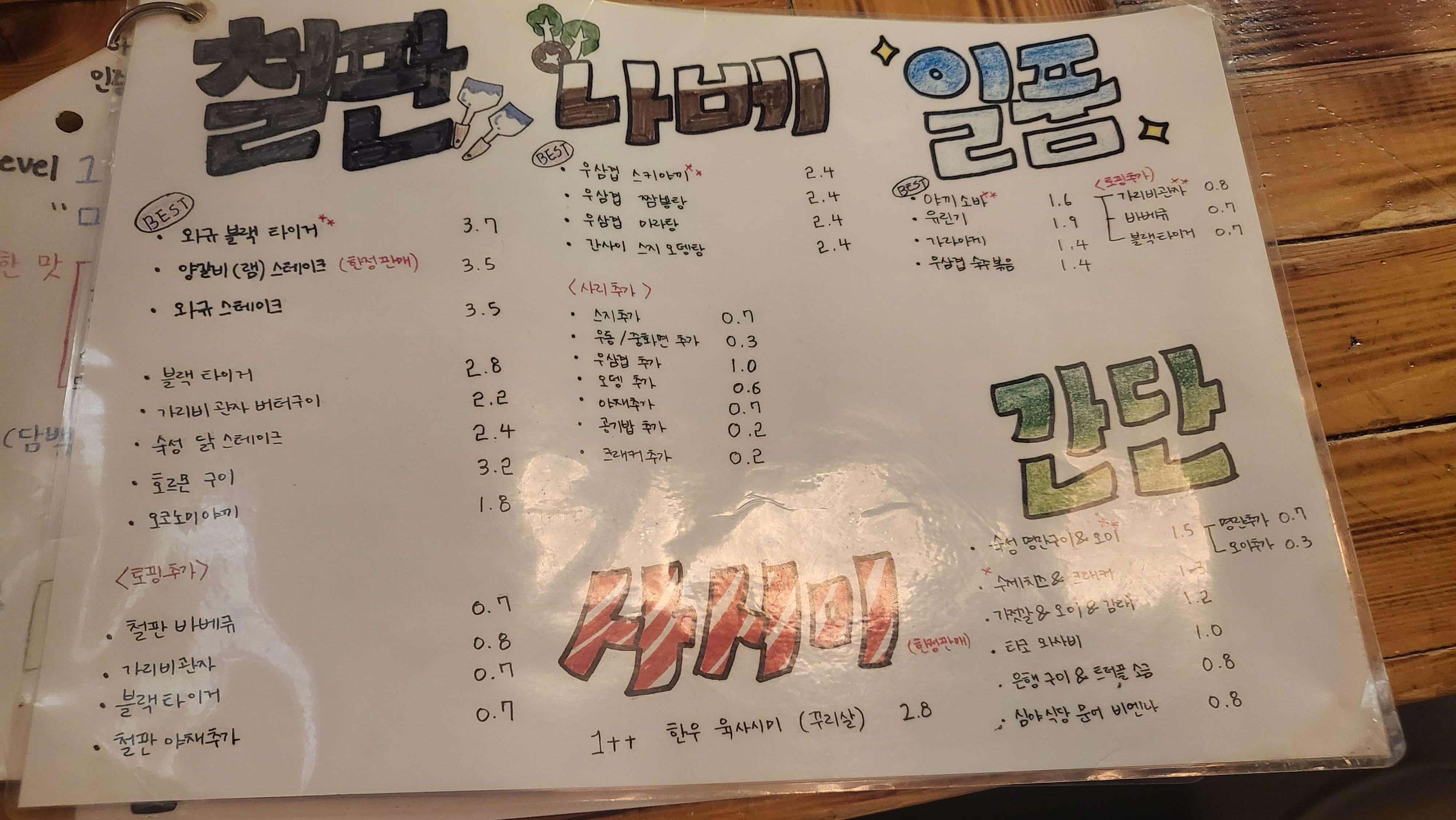 타키메뉴판