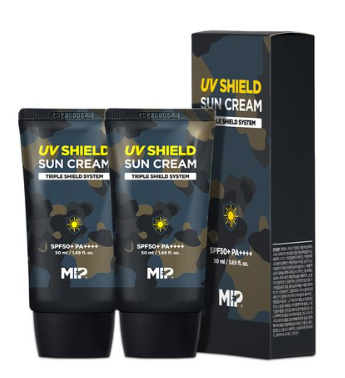 미프 UV쉴드 선크림 SPF50+ PA++++&#44; 50ml&#44; 2개