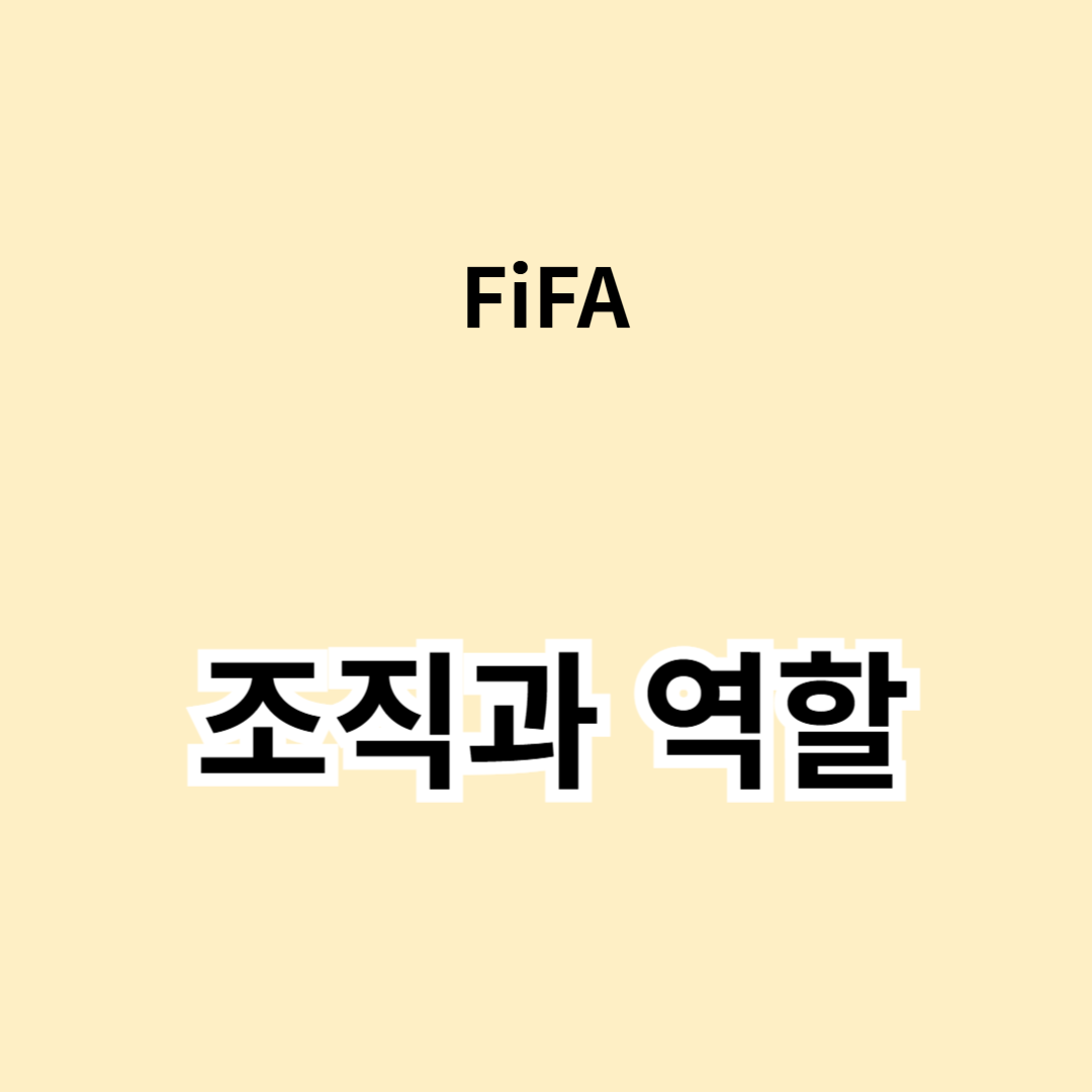 월드컵과 FIFA: 조직과 역할