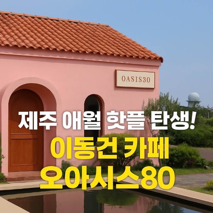 이동건 제주 애월 카페
