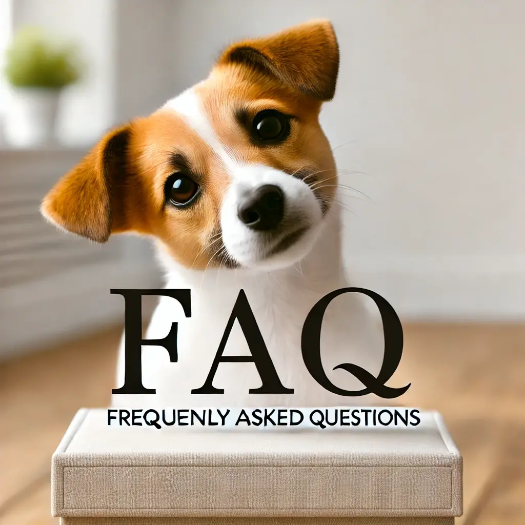 FAQ 섹션용 귀여운 강아지 (고개 갸우뚱하는 모습)