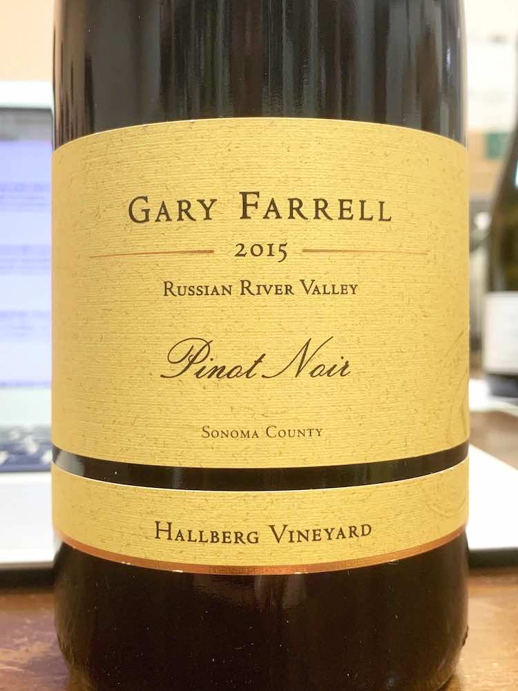 Hallberg Vineyard Gary Farrell Pinot Noir 2015