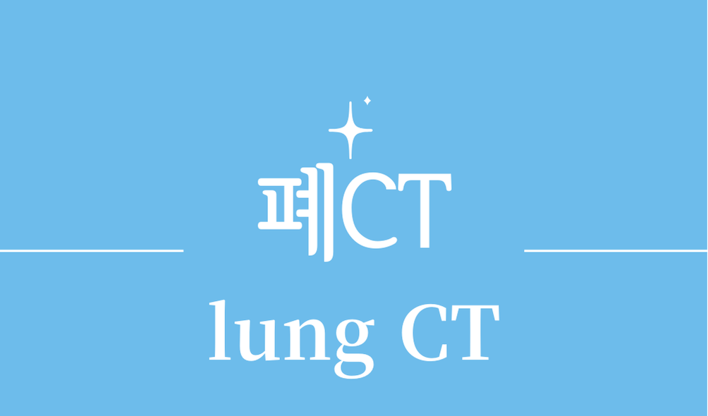 '폐CT(lung CT)'