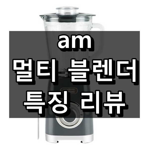 am 멀티 블렌더 특징 리뷰