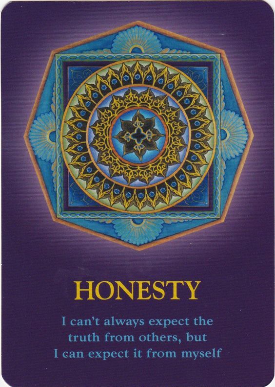 The Soul&#39;s Journey Lesson Cards Honesty 한글해석