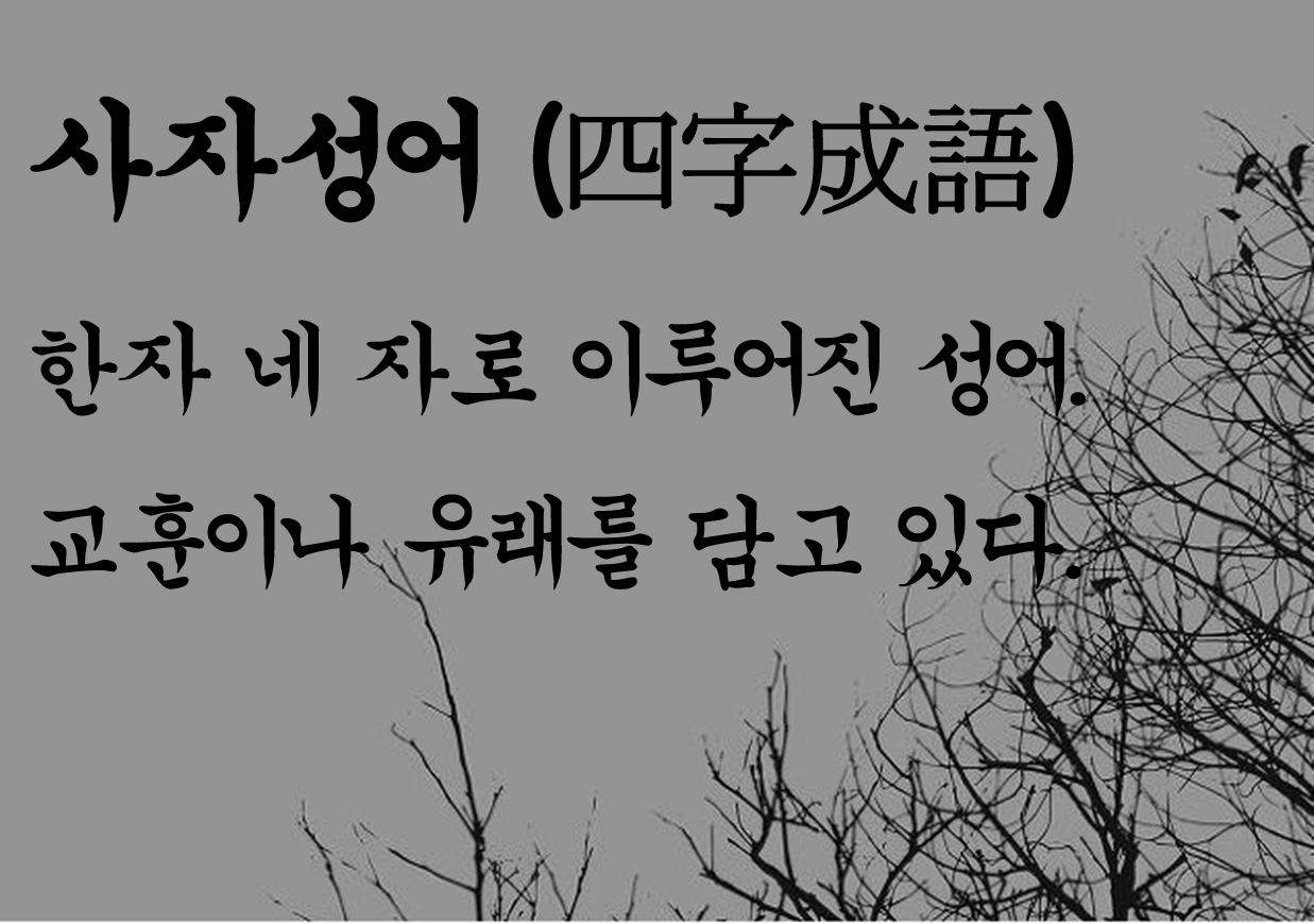 사자성어 모음 명언 1000개