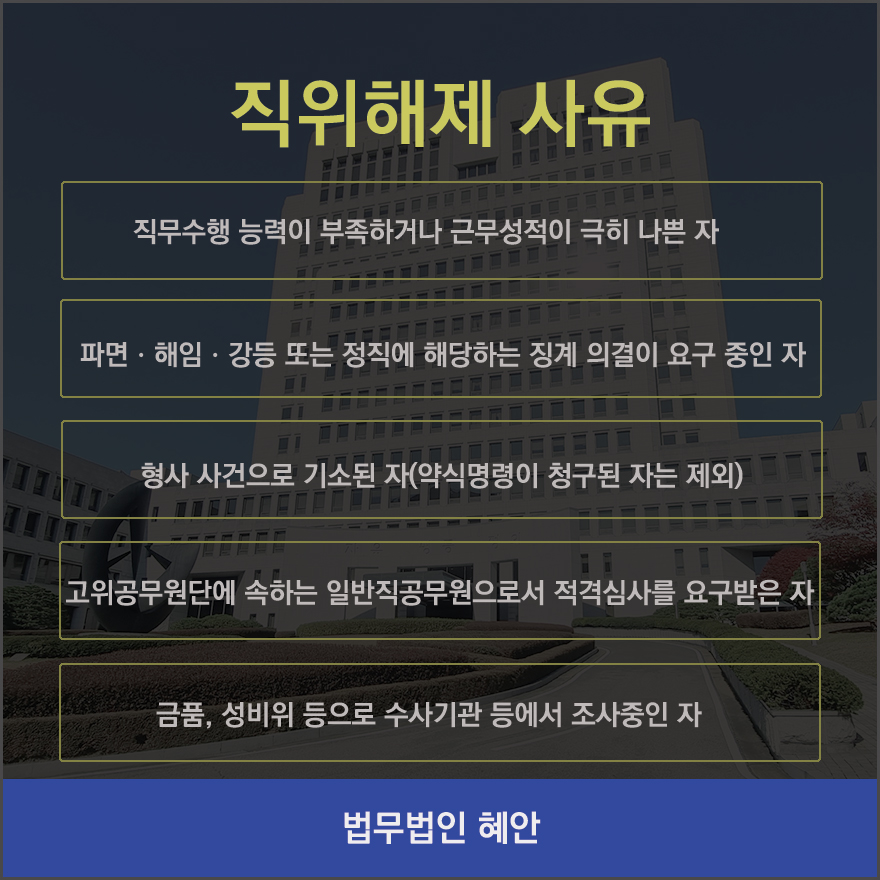 의사와 징계 차이 경찰공무원 직위해제 6