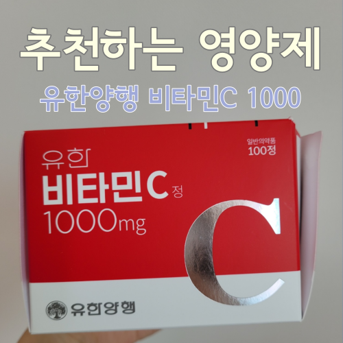  [영양제 후기] 오랫동안 먹어온 유한양행 비타민c 1000