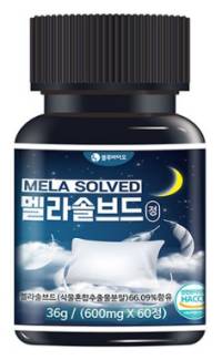 식물성 멜라토닌 멜라솔브드 600mg 60정 2개월분&#44; 1개