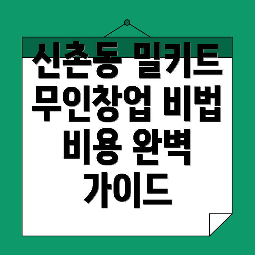 밀키트 무인창업