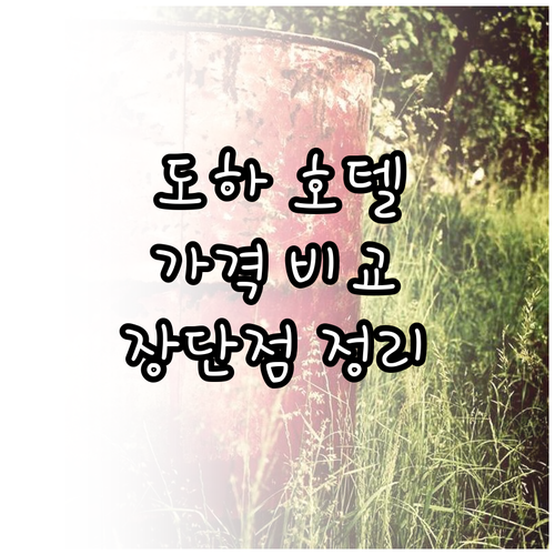 도하 호텔 6곳 가격 비교 특징과 장단점 총정리 도하 호텔 6곳 가격 비교 특징과 장