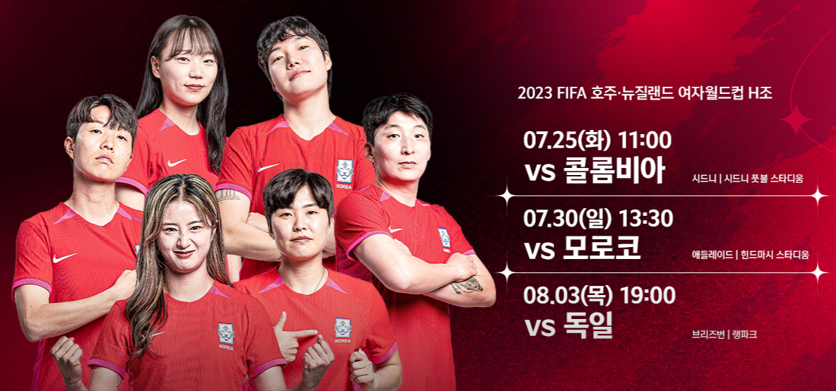  2023 여자 월드컵: 한국 여자 대표팀 전망 및 경기 일정, 명단