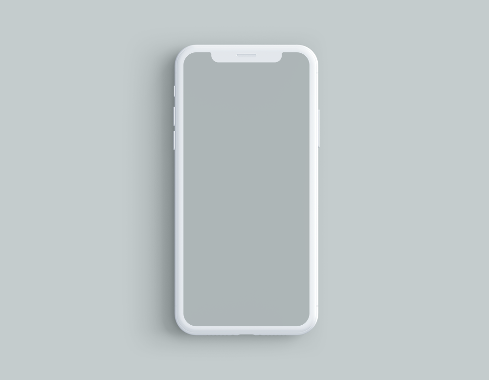 아이폰 X 클레이 목업 다운로드(Free Iphone X Mockup)