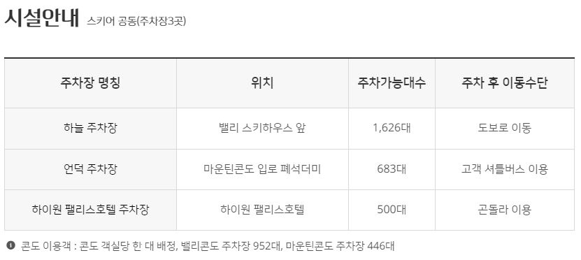 하이원리조트+스키장+주차시설-img