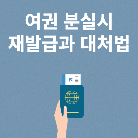  여권 분실시 재발급과 대처방법 총정리 (2023년 최신)