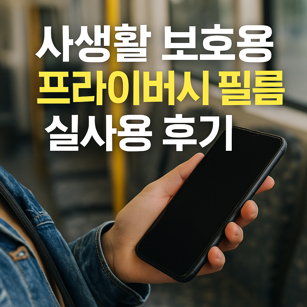 사생활 보호용 프라이버시 필름 실사용 후기