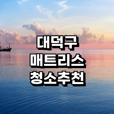 대전 대덕구 매트리스 청소