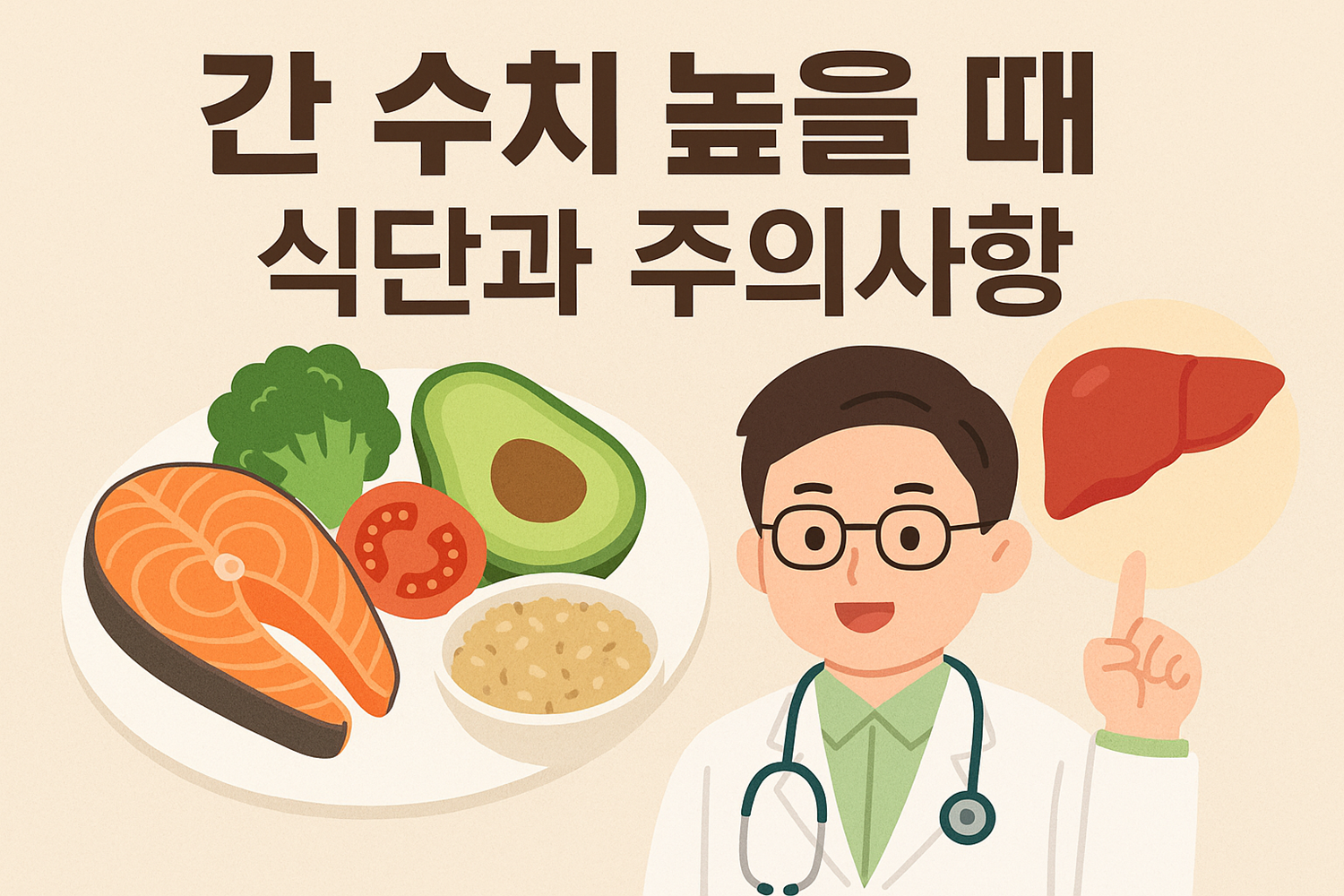 간 수치 높을 때 식단과 주의사항
