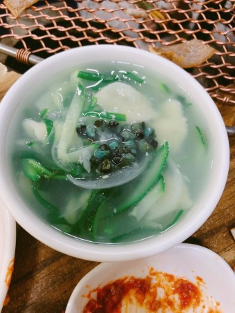 돼지생갈비 다슬기