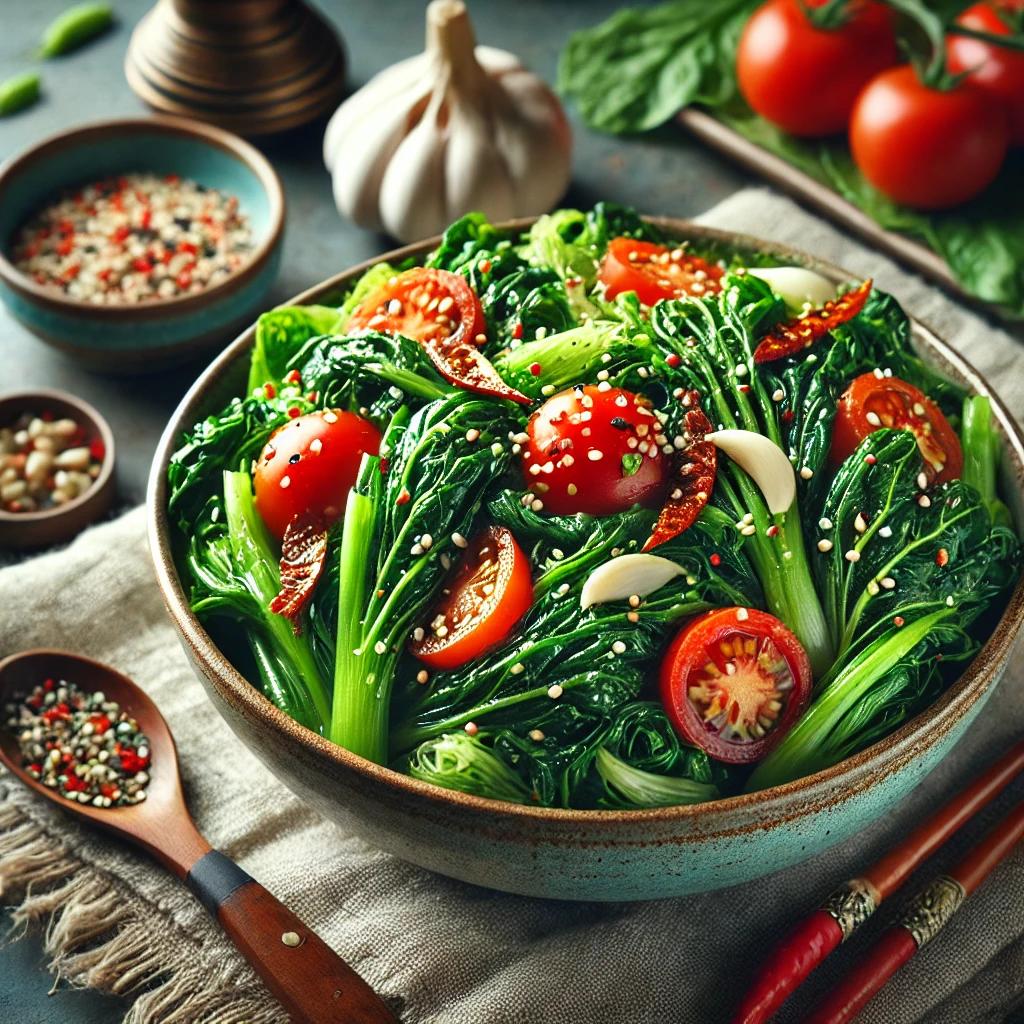 토마토 봄동 겉절이 겨울 반찬 으로 최고 입니다.