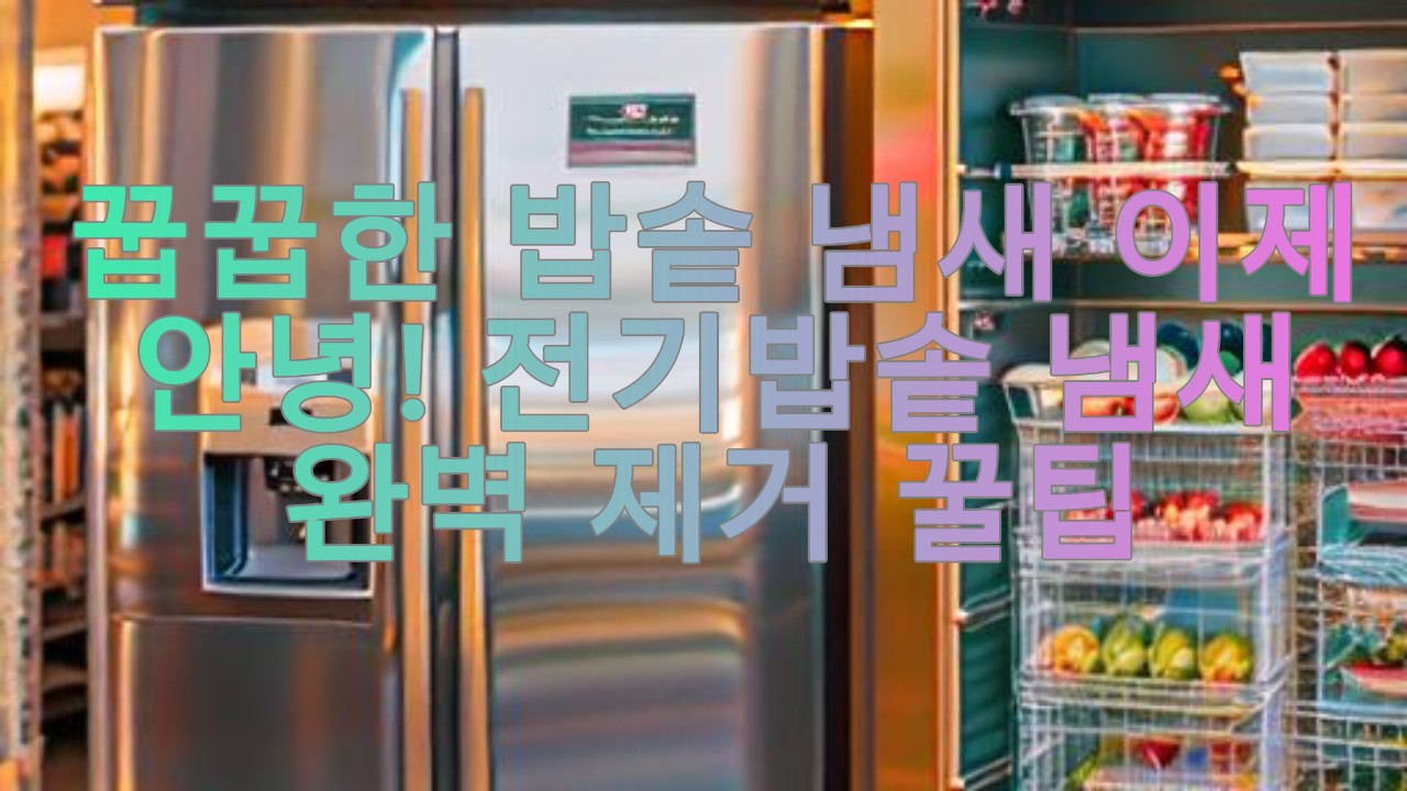 꿉꿉한 밥솥 냄새 이제 안녕! 전기밥솥 냄새 완벽 제거 꿀팁