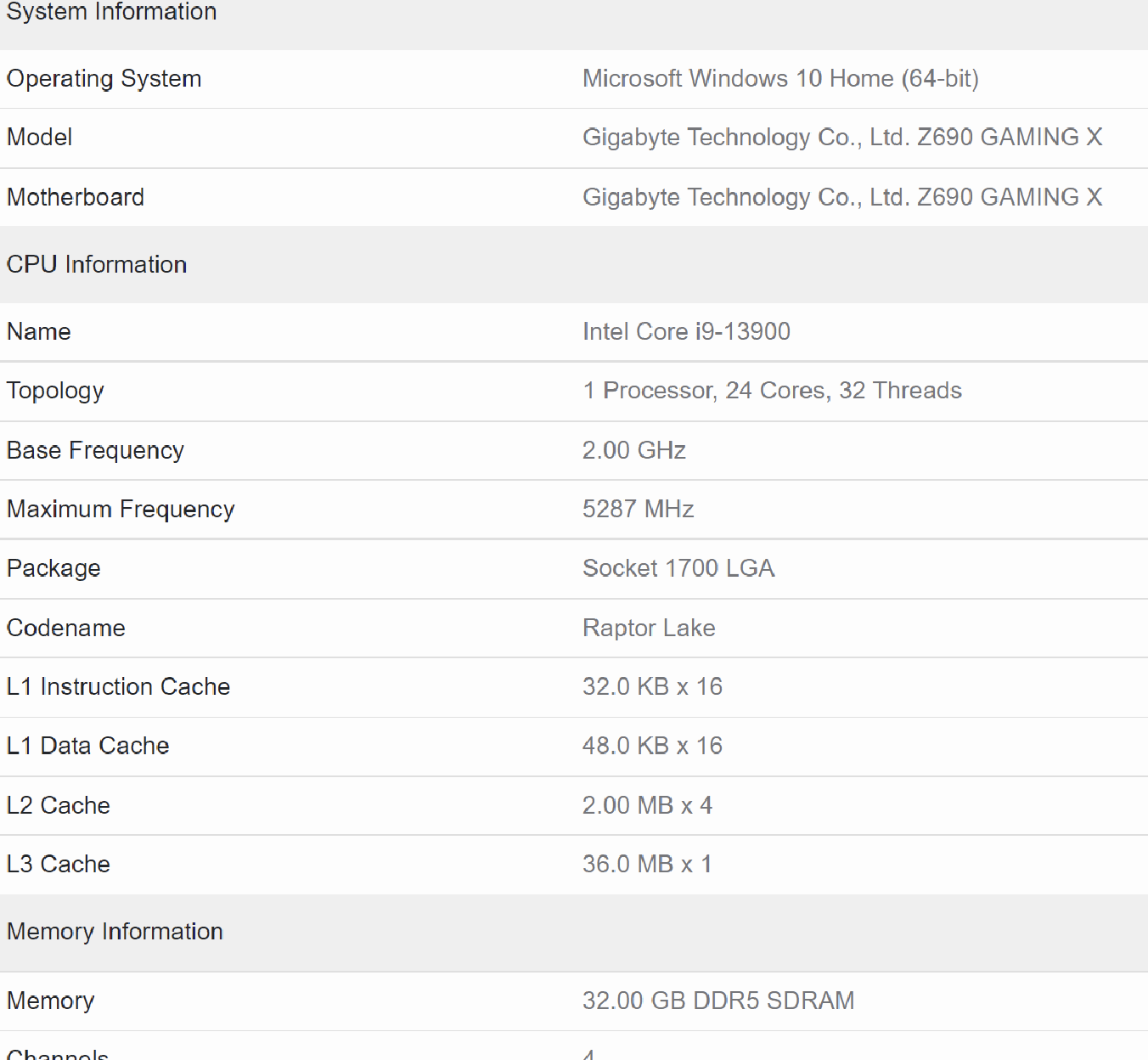 인텔 코어 i9-13900 non k CPU