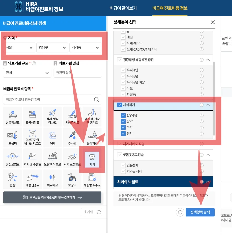 치과 스케일링 가격 비교