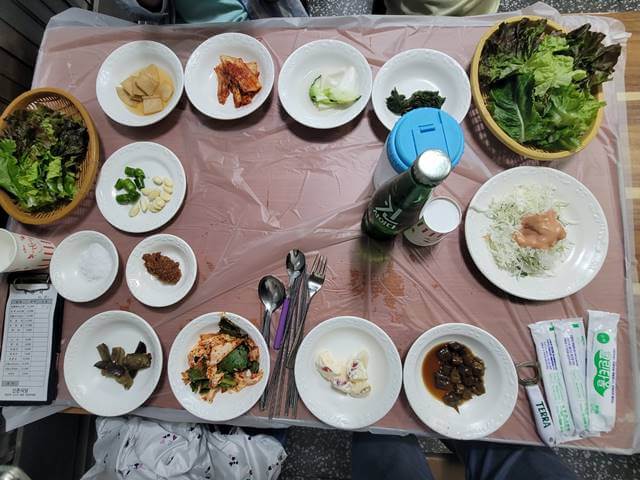 청송 신촌식당 기본상차림