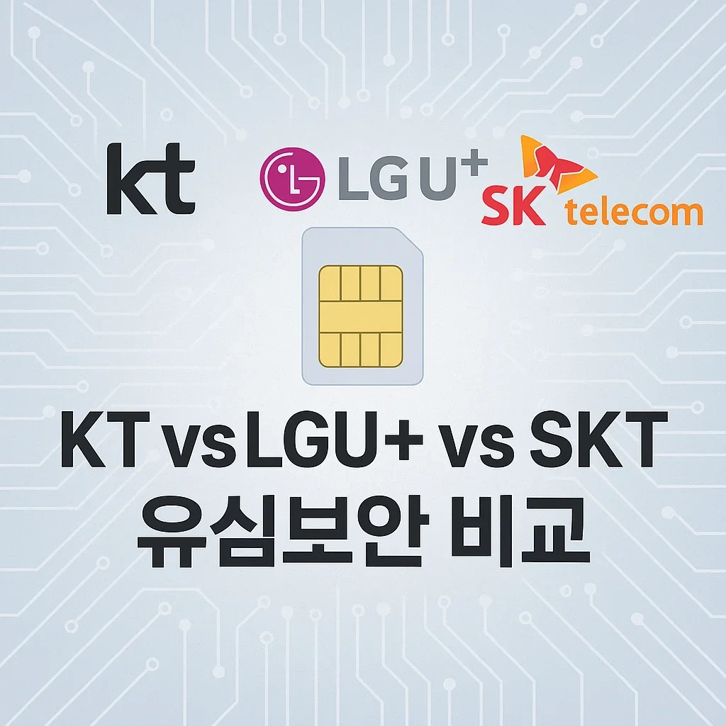 3사 통신사 로고와 유심카드 이미지 썸네일