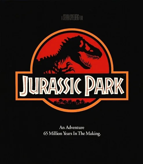 쥬라기 공원의 상징적 로고 T. rex 의 골격