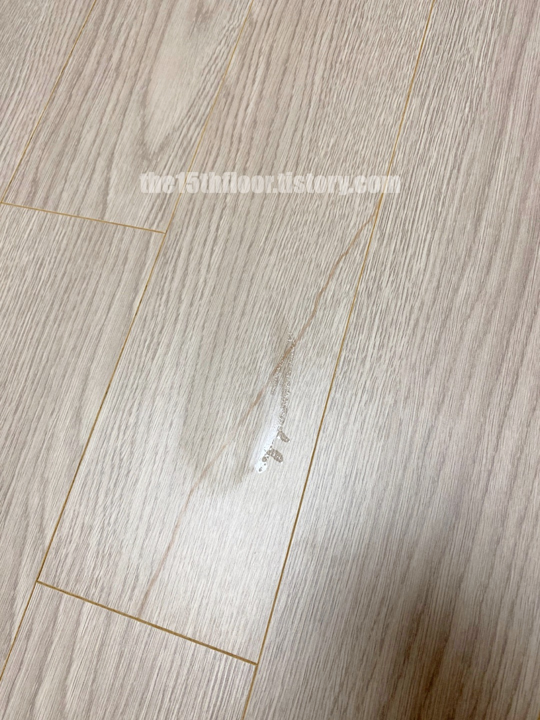 시공 전 마루 상태