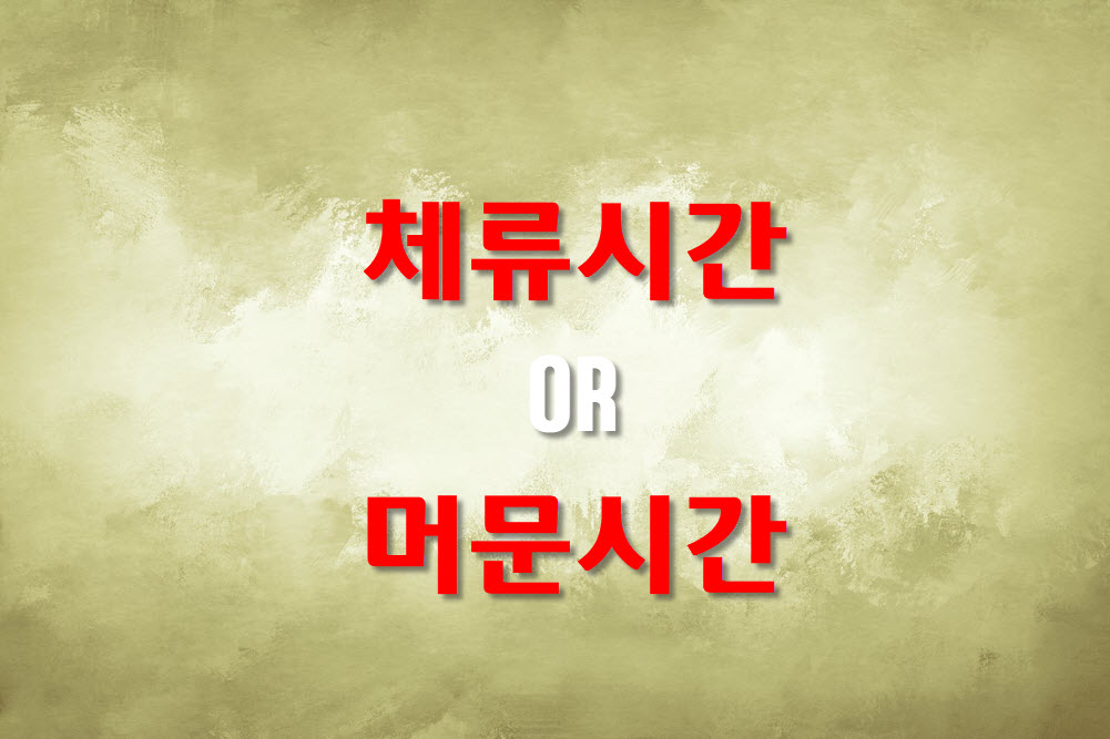  방문자의 체류시간 및 머문시간
