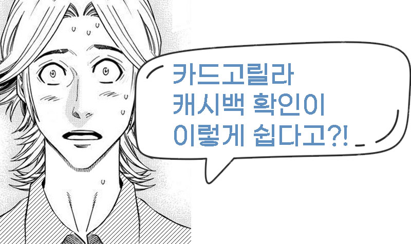 카드고릴라 캐시백 정보 확인