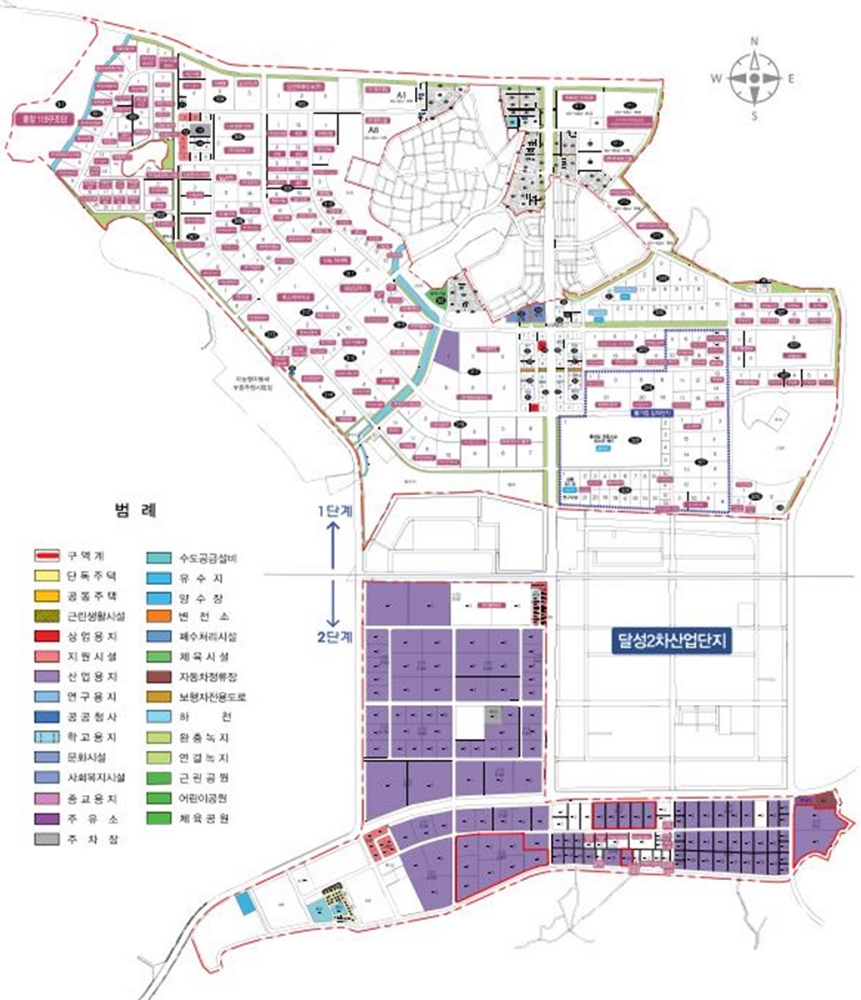 대구국가산단 2단계 산업용지 위치도