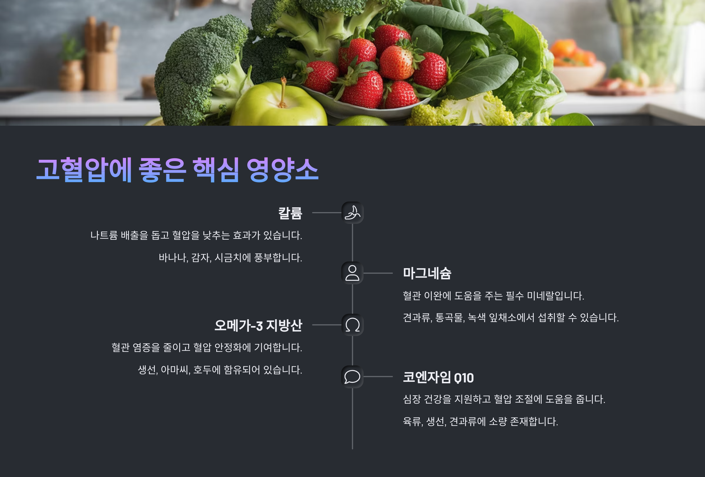 💊 고혈압에 좋은 핵심 영양소