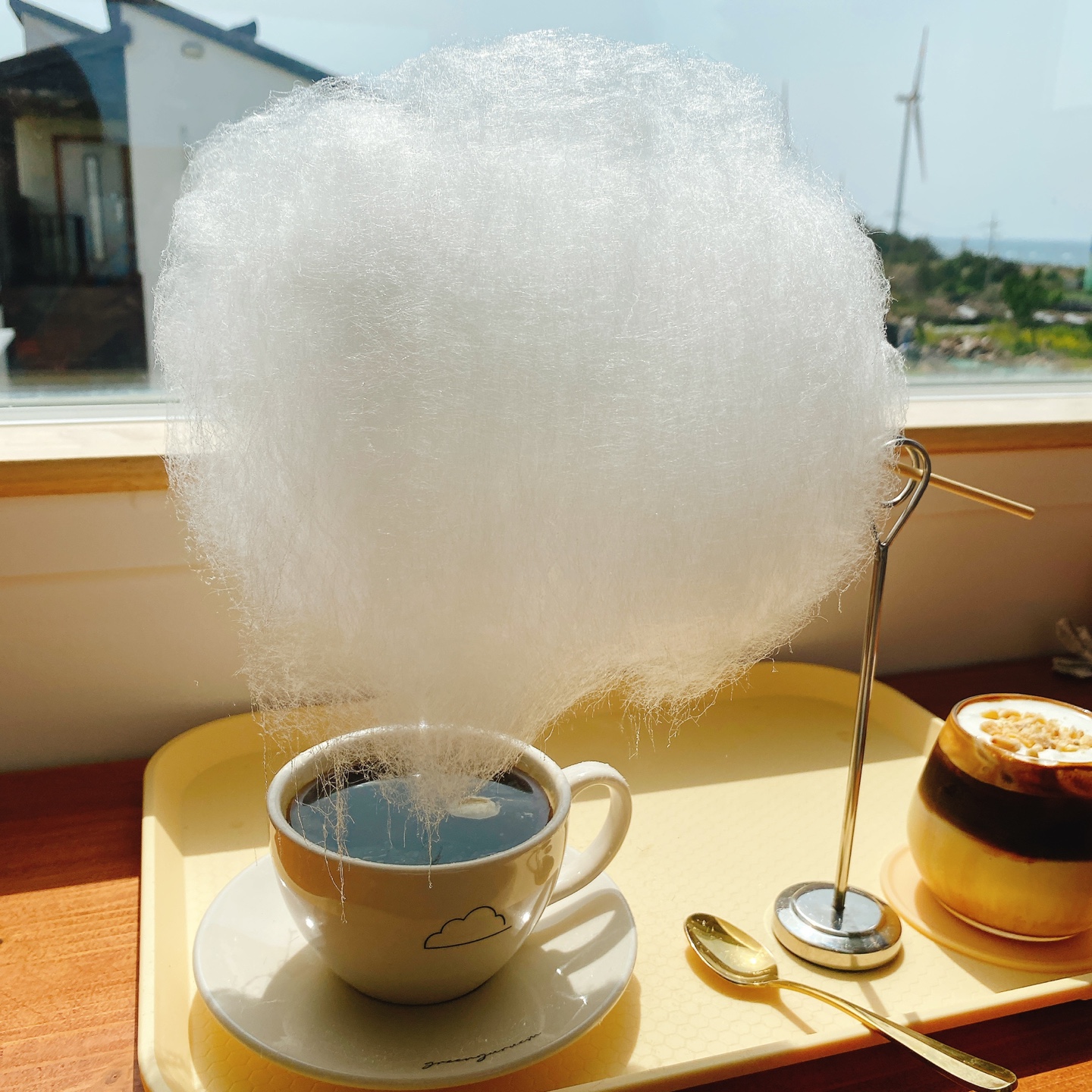 제주 한경 싱계물공원 바다목장 솜사탕 커피 그린구름 카페