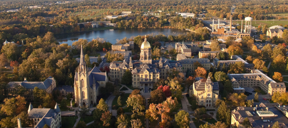  노터데임 대학교 (University of Notre Dame) 입학 조건 , 학과, 위치 에 대해 알아보기