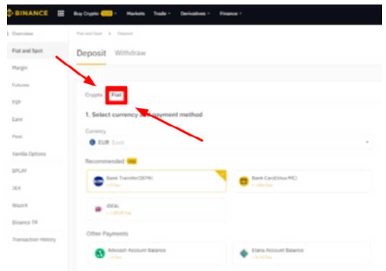 바이낸스-입금방법