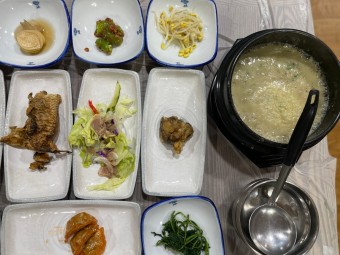 하동한상 참게가리장 재첩회무침 능시배다구