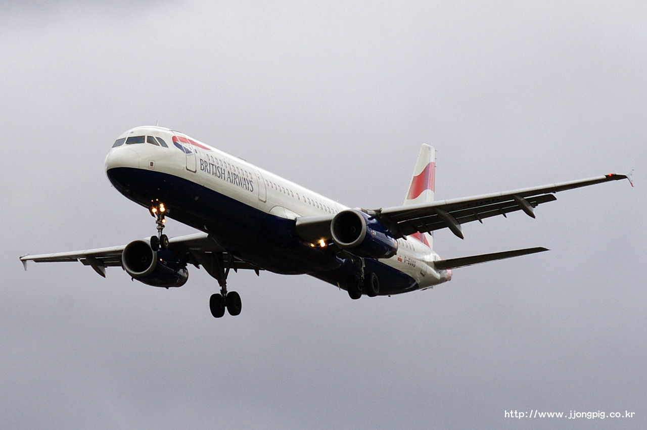 영국 항공 British Airways BA BAW G-EUXD Airbus A321-200 A321 런던 - 히드로 London - Heathrow 런던 England London LHR EGLL