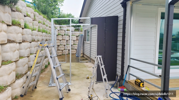 탕정리 전원주택 조립식 창고 건립 "천안 샷시 공사" 천안아산시 6