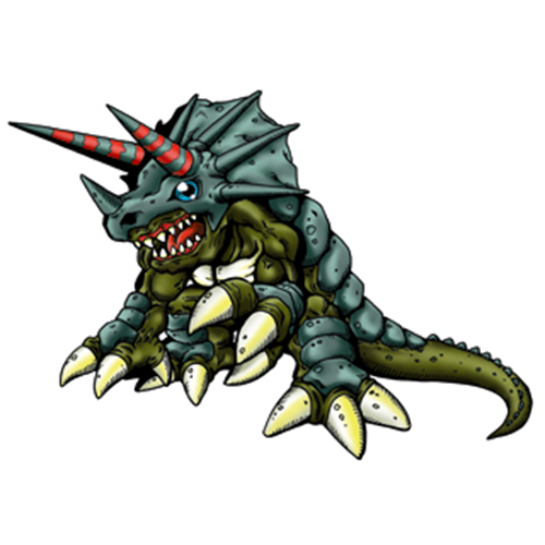  [디지몬도감] 트리케라몬 トリケラモン TRICERAMON TRICERAMON
