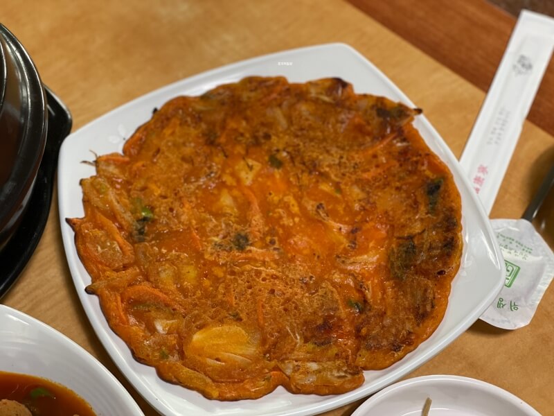 홍천 알파카월드 한식 맛집 숲속두부마을 - 김치 장떡