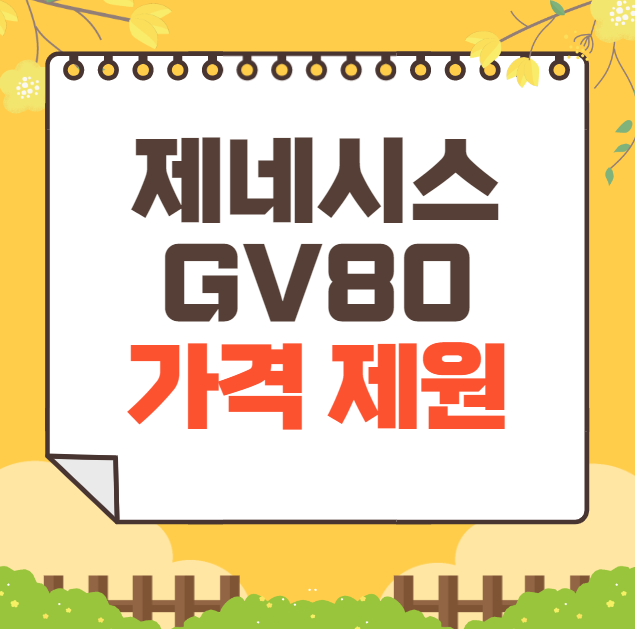 2025 제네시스 GV80 가격표