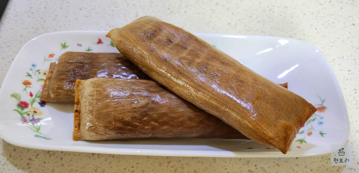 메밀김치전병 조리하기